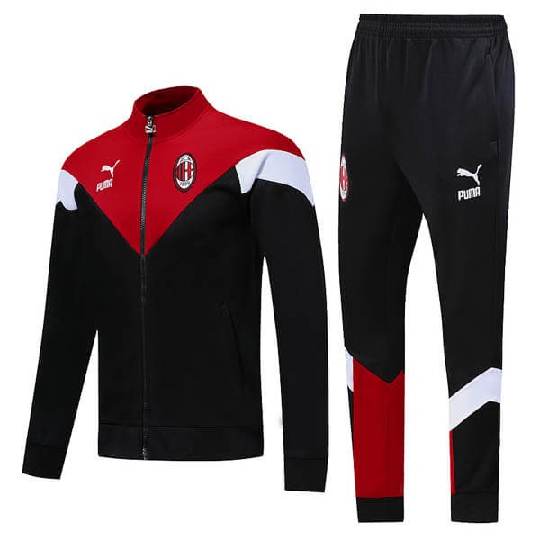 Survetement Football AC Milan 2019-20 Rouge Noir Blanc